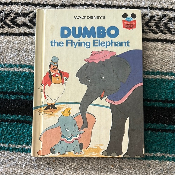 Disney Other - Walt Disney Productions *Vintage* Dumbo the Flying Elephant Hardback Book